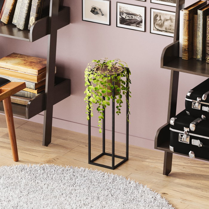Aberto Design Maceta Decorativa GED-023-A Negro y Dorado Aberto Design Maceta Decorativa GED-023-A Negro y Dorado